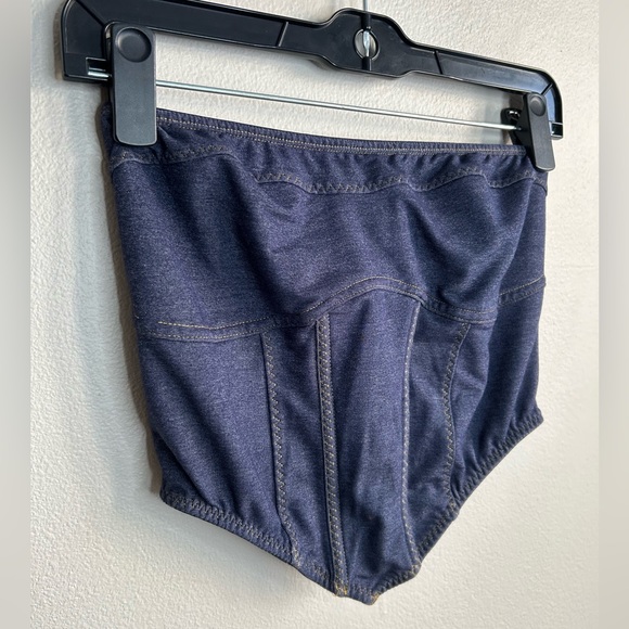 Urban Outfitters Out From Under Strapless Denim Bustier Corset Top Size L - Picture 6 of 11